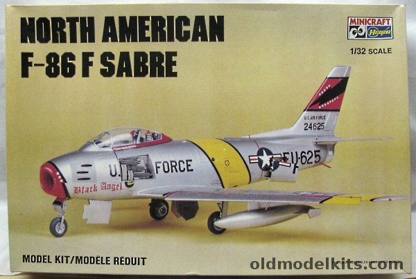 Hasegawa 1/32 F-86F Sabre - USAF 'Black Angel' Lt Ed Barns 311th FBS/58th FBW Korea 1953, 1084 plastic model kit